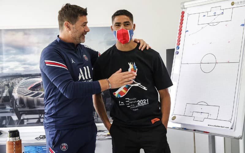 PSG Coach Pochettino Praises New Signing Hakimi's Impressive Pre-Season Performance