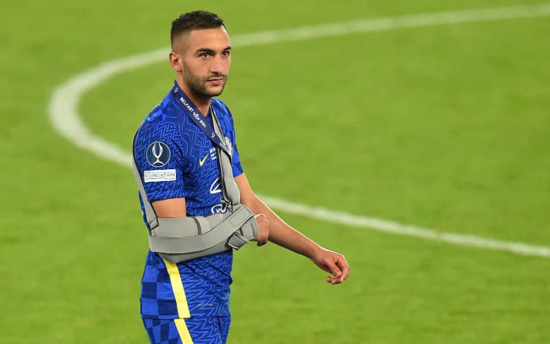 Chelsea's Ziyech Sidelined for Two Weeks with Shoulder Injury, Tuchel Confirms