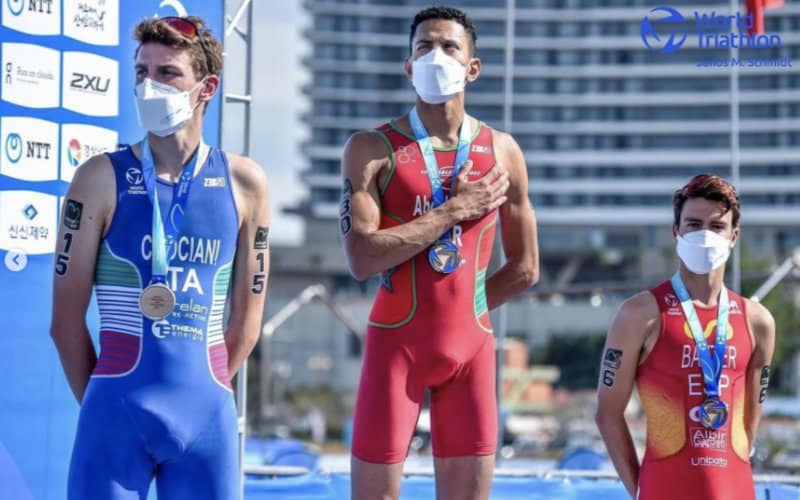 Moroccan Triathlete Abdelmoula Clinches First World Cup Victory in South Korea