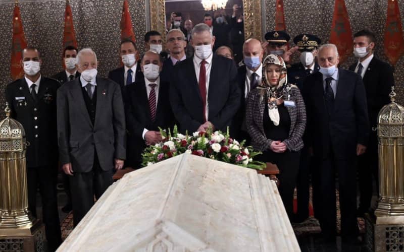 Israeli Defense Minister Gantz Honors Late Moroccan King During Landmark Visit