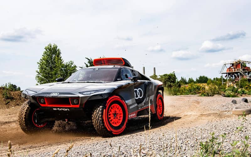 Audi Tests Electric Dakar Racer with Carlos Sainz in Morocco