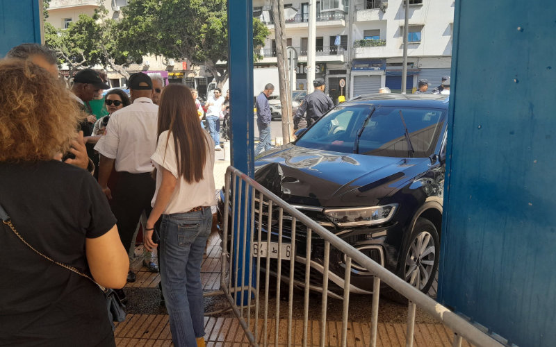 Car Rams French School Entrance During Overseas Legislative Vote in Morocco