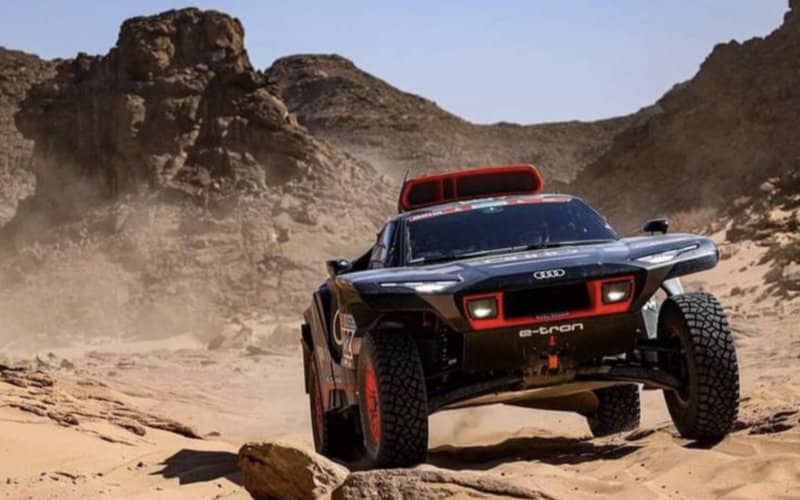 Carlos Sainz Dominates Morocco Rally, Audi RS Q e-tron E2 Shines Ahead of Dakar 2023