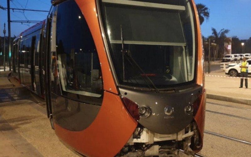Casablanca Tram Derails After Truck Runs Red Light, Driver Hospitalized
