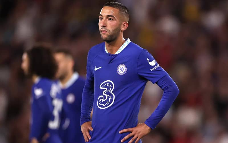 Chelsea Considers Offloading Ziyech Amid Poor Season Performance