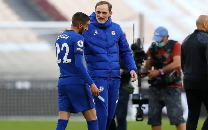 Chelsea's Ziyech Impresses Tuchel with Tireless Performance Against Man United