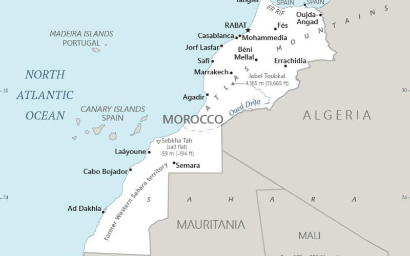 CIA Website Displays Updated Map of Morocco Including Western Sahara