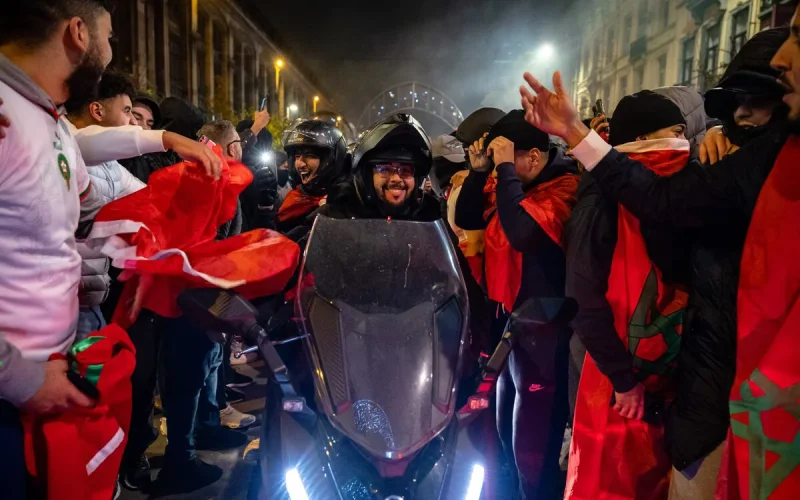 The city of Brussels disrupted by Morocco's matches