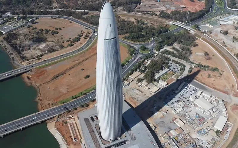 Construction Milestone: Elevator Installation Begins at Morocco's Tallest Skyscraper