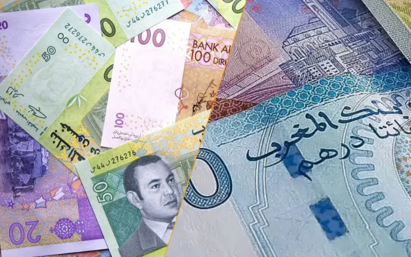 The dirham falls against the euro