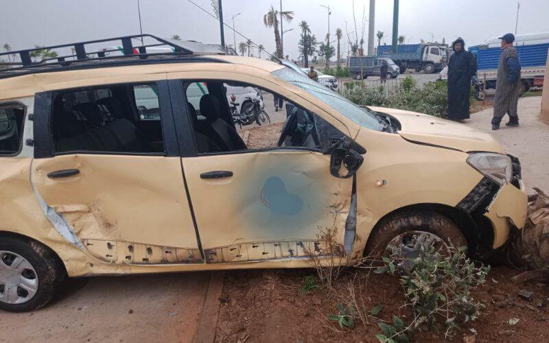 Fatal Collision in Marrakech: Taxi Crash Leaves One Dead, Three Injured