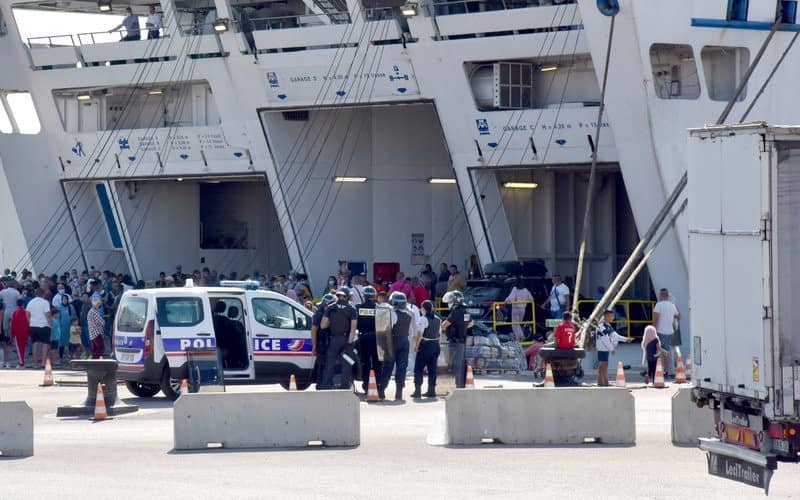 Ferry Passengers Protest Delays at French Port of Sète, Forcing Police Intervention