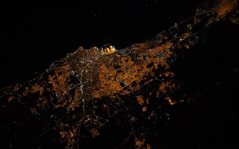 French Astronaut Captures Stunning Night View of Casablanca from Space Station