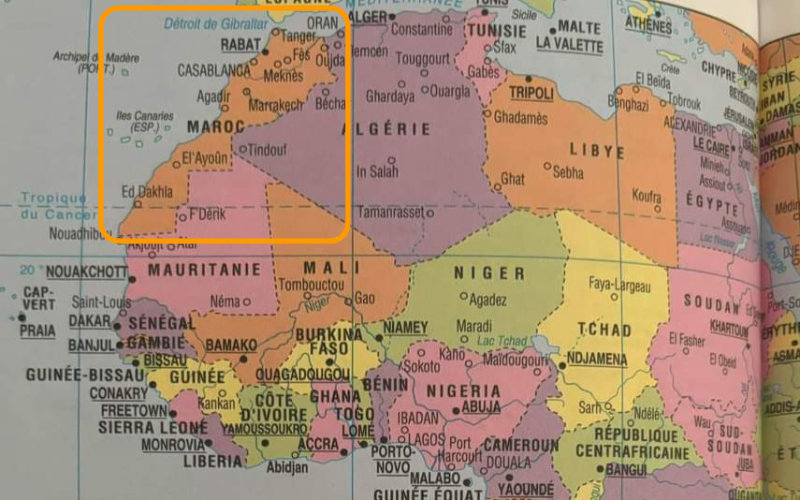 French Textbooks Begin Including Morocco's Sahara in Official Maps