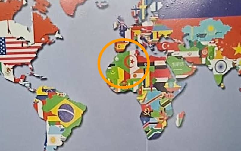 Giant World Map at French Fair Sparks Outrage Over Missing Morocco