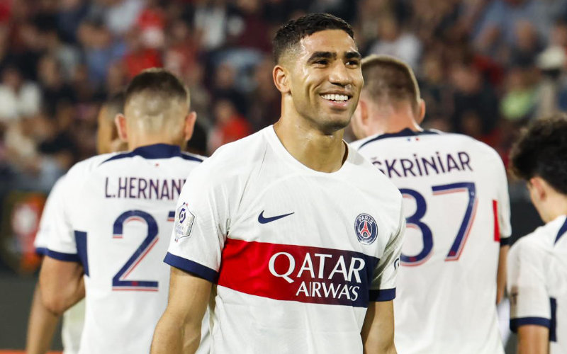 Hakimi Shines as PSG Ends Winless Streak with 3-1 Victory over Rennes