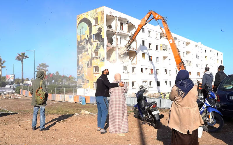 Historic Casablanca Building Demolished, Sparking Resident Outrage