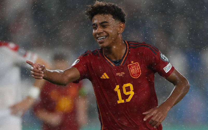 16-Year-Old Lamine Yamal Becomes Youngest-Ever Scorer for Spain in Euro 2024 Qualifier