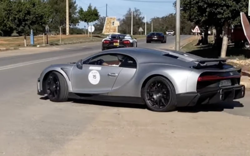 Luxury Bugatti Crashes in Morocco During Promotional Tour, Causing Major Traffic Delay