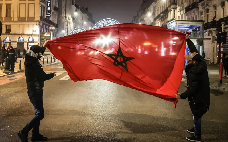 Molenbeek explodes with joy after Morocco's qualification