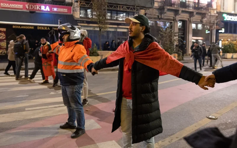 Molenbeek: "Yellow Vest" parents to prevent unrest after the Morocco match