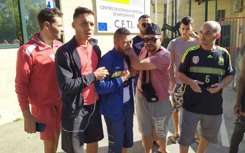 Moroccan and Algerian Migrants Protest Conditions in Spanish Enclave of Ceuta