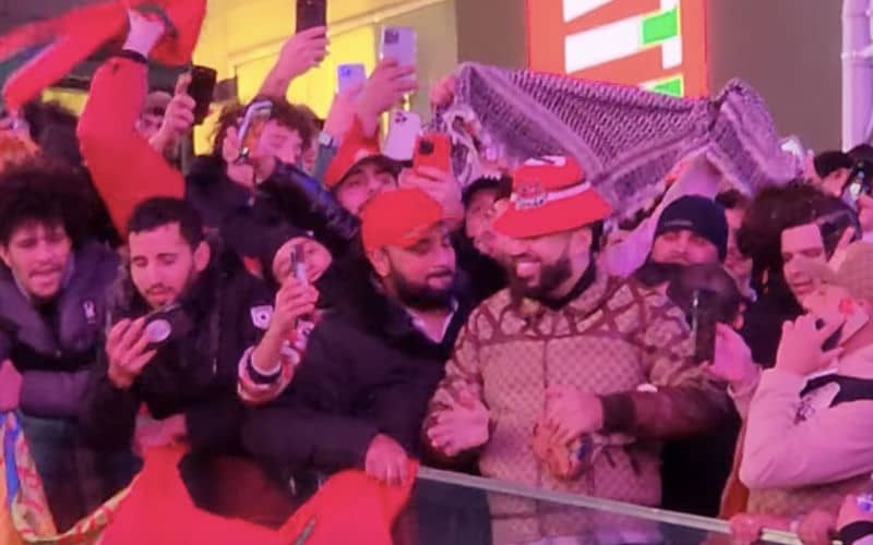 Moroccan-American Rapper French Montana Joins Thousands Celebrating Historic World Cup Win in Times Square