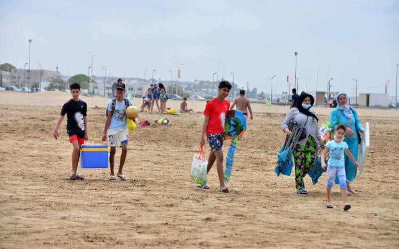 Moroccan Beaches Raise COVID-19 Concerns as Crowds Ignore Safety Measures
