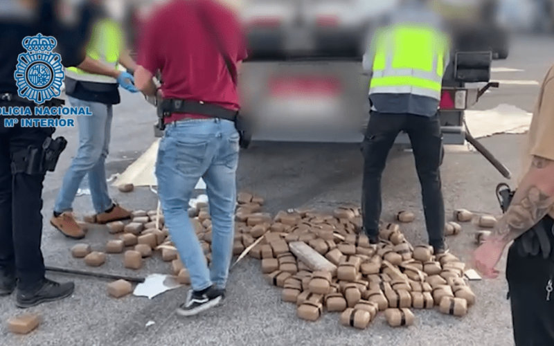 Moroccan Driver Caught with 2 Tons of Hashish at Spanish Port