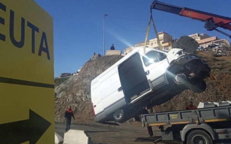 Moroccan Driver Faces Charges After Ramming Border Post in Ceuta with 50 Migrants