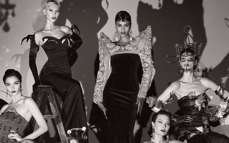 Moroccan-Egyptian Model Imaan Hammam Stars in Moschino's Vintage-Inspired Fall-Winter Campaign