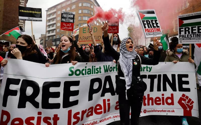 Moroccan Expats Join Pro-Palestinian Protests Across Europe