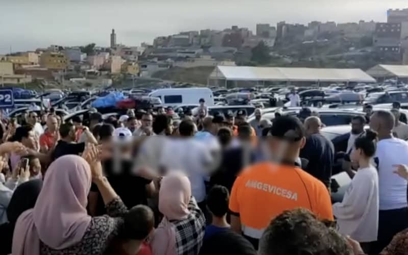 Moroccan Expats Protest Long Delays at Ceuta-Morocco Border Crossing