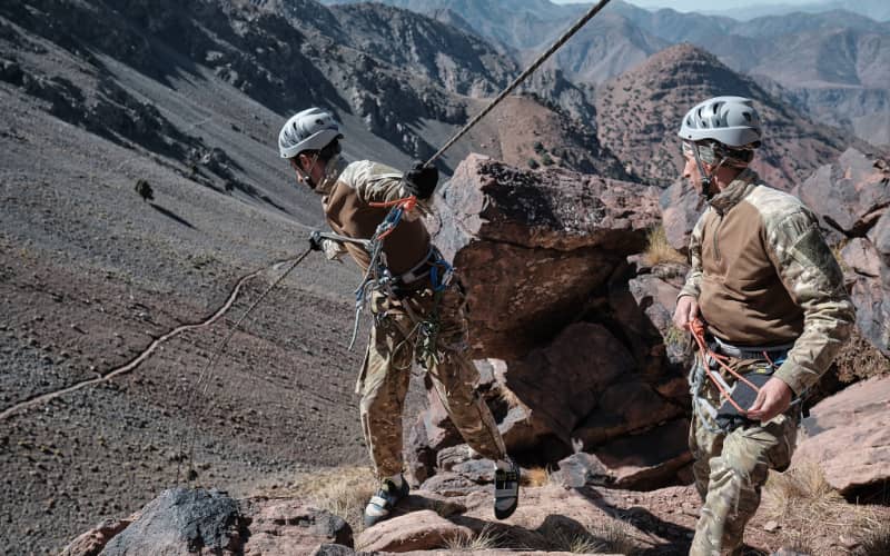Moroccan and French Forces Conduct Joint Mountain Combat Training in Atlas Mountains