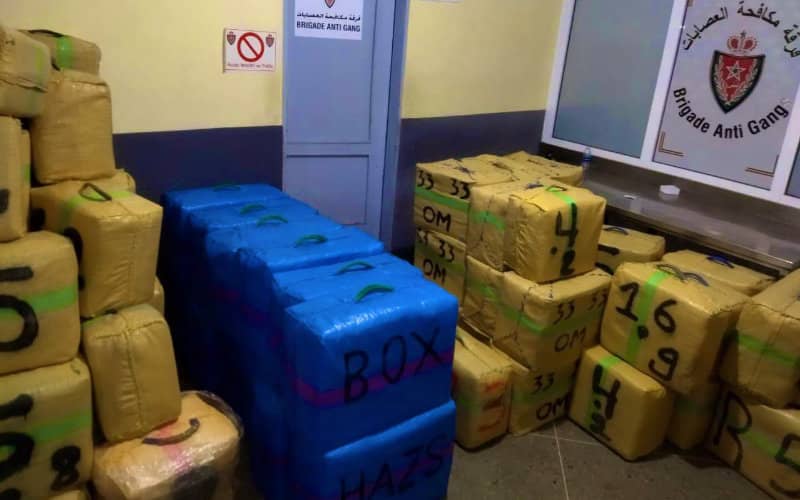 Moroccan Police Seize 3 Tons of Cannabis in Major Drug Trafficking Bust