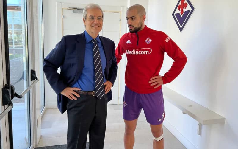 Moroccan Prince Honors World Cup Star Sofyan Amrabat at Fiorentina Training