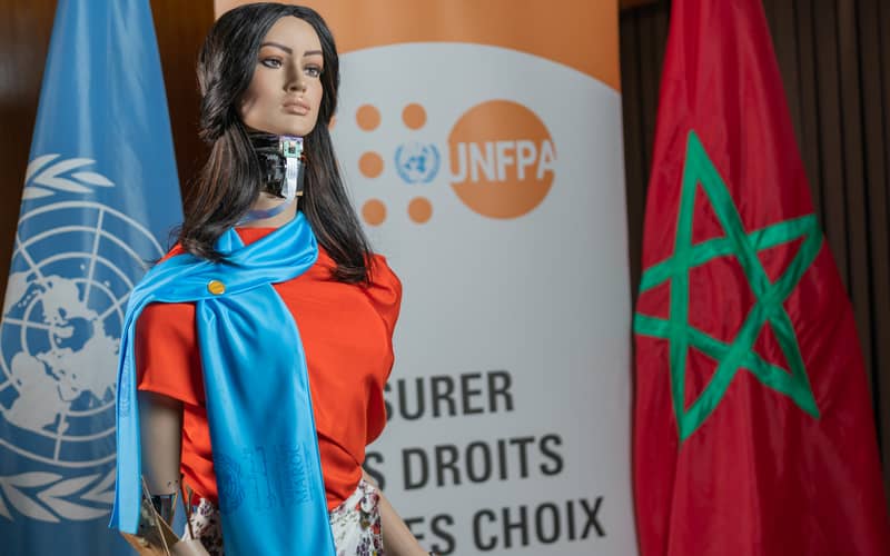 Moroccan AI Robot Joins UN Campaign Against Gender Violence