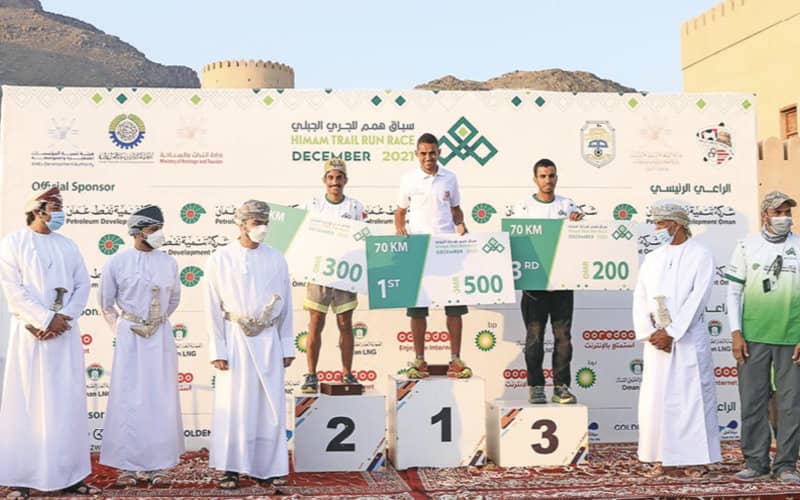 Moroccan Runner Triumphs in 70km Oman Trail Race, Local Athletes Dominate Shorter Distances