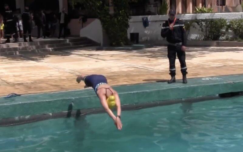 Moroccan Woman Breaks Barriers as Aspiring Lifeguard in Tangier