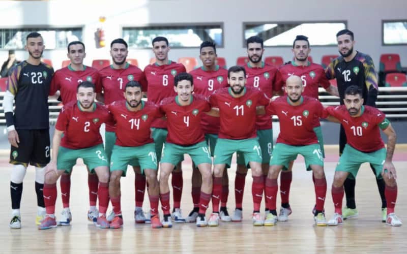 Morocco Dominates Latvia 9-2 in Futsal Friendly Match