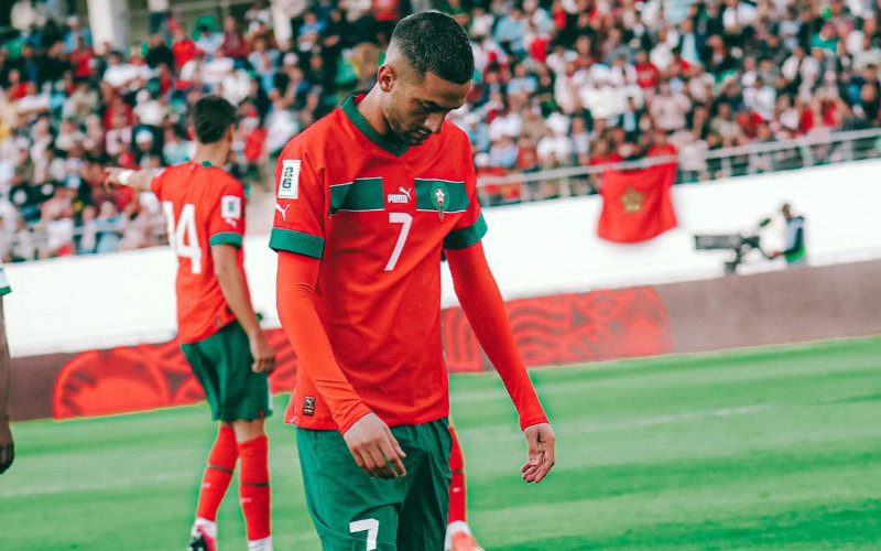 Morocco Star Ziyech Faces Backlash Over Substitution Reaction in World Cup Qualifier