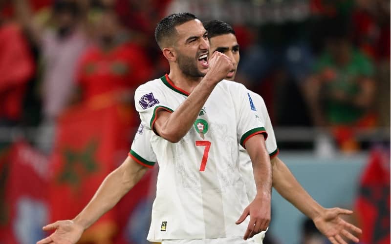 Morocco Stuns Belgium 2-0 in World Cup Upset, Ziyech Named Man of the Match