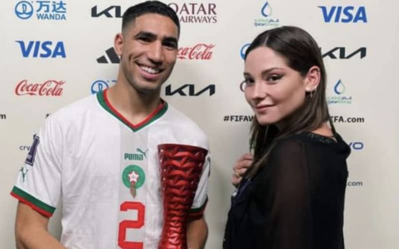 Morocco's Hakimi Receives Award from Influencer in Cultural Clash at World Cup