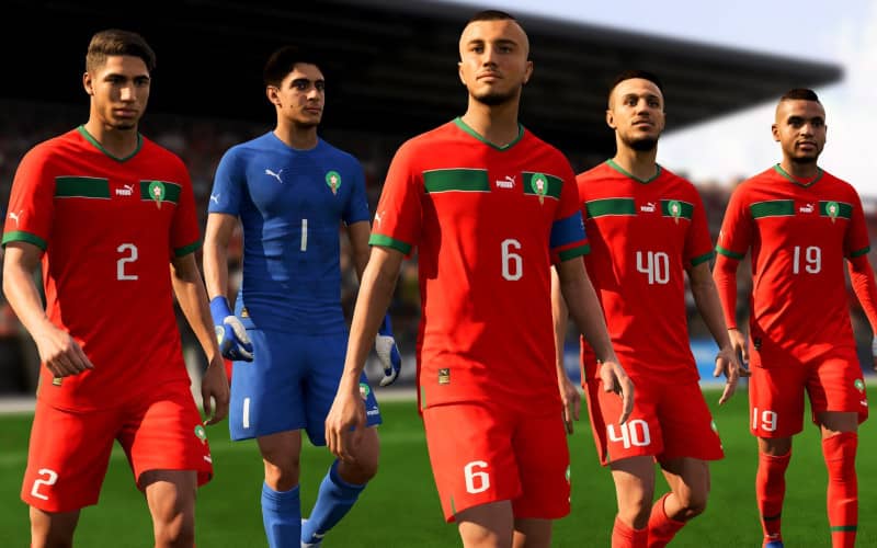 Morocco's National Soccer Team Debuts in FIFA 23 Video Game