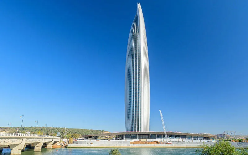 Morocco's Tallest Skyscraper, Mohammed VI Tower, Nears Completion in Rabat