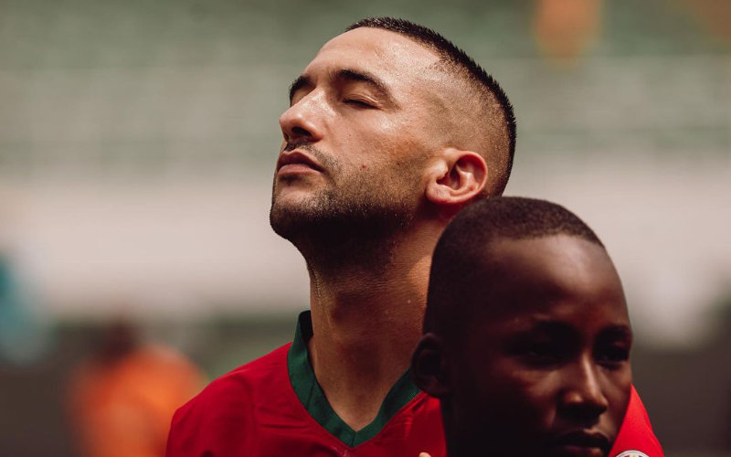 Morocco's Ziyech in Race to Recover for CAN Round of 16 Clash with South Africa