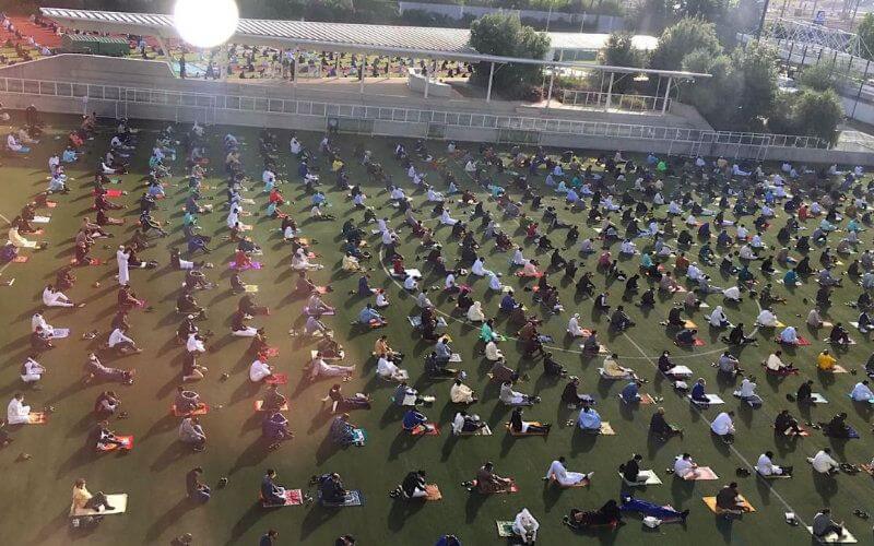 Muslims Gather for Socially Distanced Eid al-Fitr Prayer in French Stadium