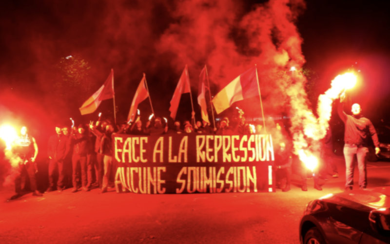 Nationalist Group Stages Unauthorized March in Annecy, France