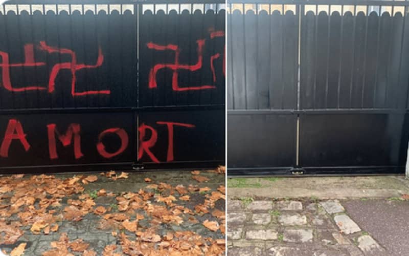 Neighbors Rally to Repaint Mayor's Gate After Racist Vandalism in French Town