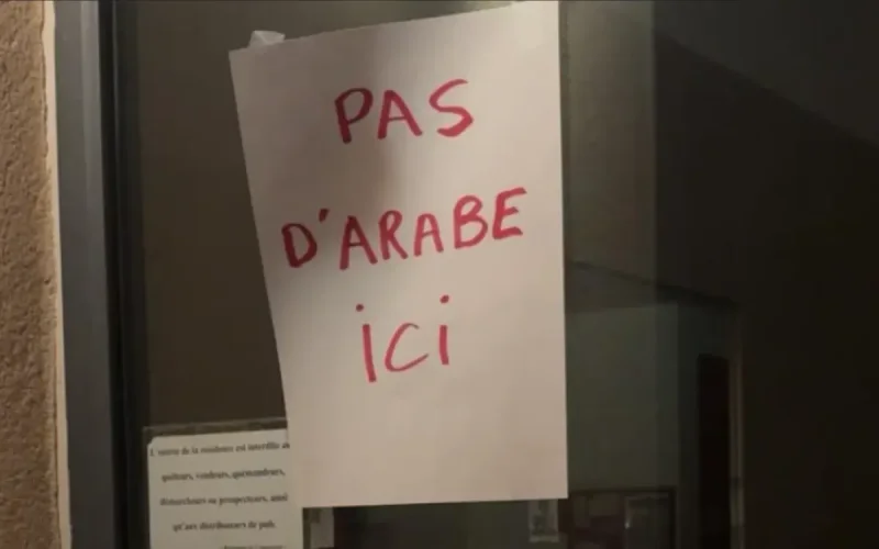 No Arabs Here": The Shameful Sign Shocking a Residential Building in Entraigues-sur-la-Sorgue (Vaucluse)